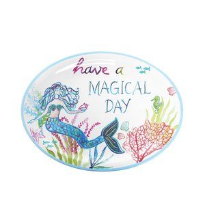 Magical  day  oval  melamine  Mermaid  Platter
